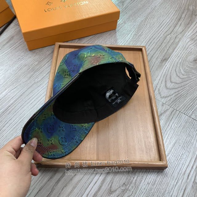 LV新品男士帽子 路易威登紮染印花鴨舌帽棒球帽  mm1333